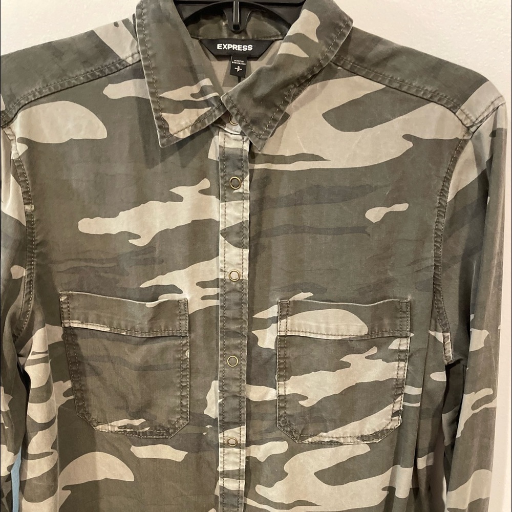 Camo Button Up - image 3
